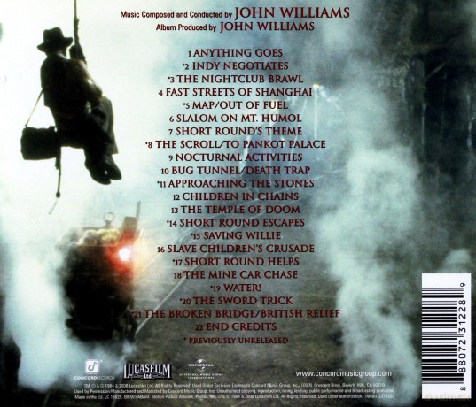 Indiana Jones & The Temple Of Doom soundtrack (Indiana Jones i Świątynia Zagłady) (John Williams) [CD]