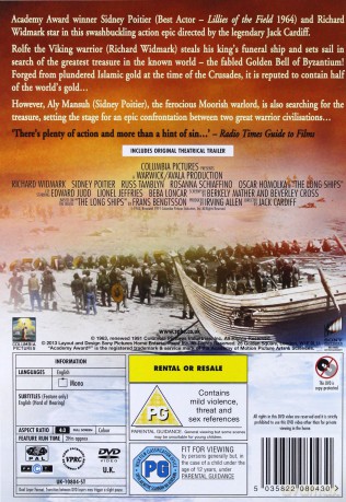 Long Ships The 1964 (Długie łodzie Wikingów) [DVD]