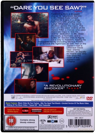 Saw (Uncut Version) [DVD]