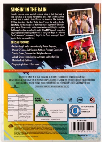 Singin In The Rain (Deszczowa Piosenka) [DVD]