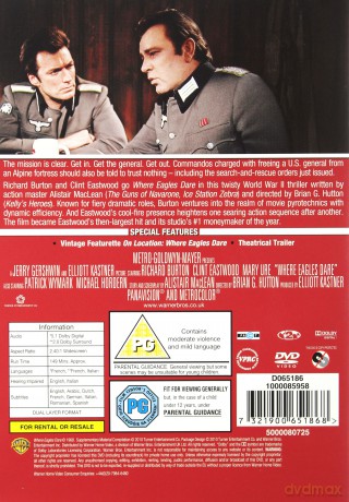 Where Eagles Dare [DVD]