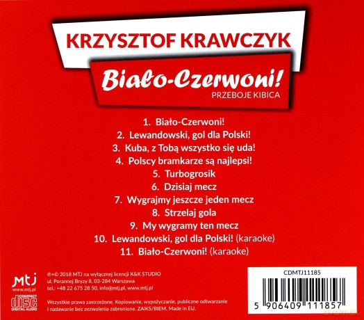 Krzysztof Krawczyk: Biało-Czerwoni! Przeboje kibica [CD]