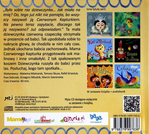 Bajeczki Pioseneczki: Czerwony kapturek (digibook) [AUDIOBOOK]
