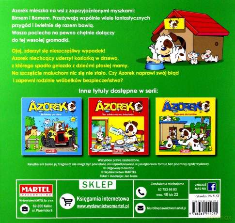 Azorek. Domek dla ptasiej mamy - Jan Ivens [KSIĄŻKA]