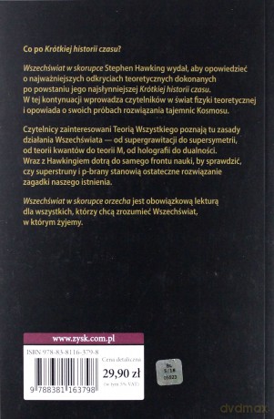 Wszechświat w skorupce orzecha (miękka) - Stephen Hawking [KSIĄŻKA]