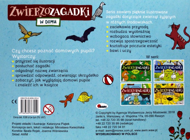 Zwierzozagadki. W domu - Mirosława Kwiecińska [KSIĄŻKA]