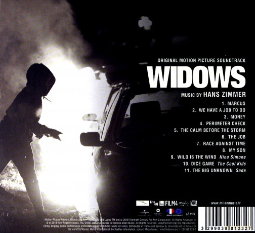 Widows soundtrack (Wdowy) (Hans Zimmer) [CD]