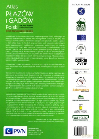 Atlas płazów i gadów Polski. Status, rozmieszczenie, ochrona z kluczami do oznaczania - Zbigniew Głowaciński [KSIĄŻKA]