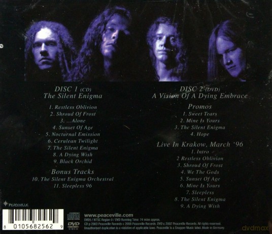 Anathema: The Silent Enigma (Special Re-Mastered Edition) [CD]+[DVD]