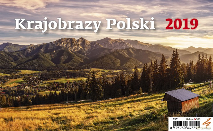 Kalendarz 2019 biurkowy krajobrazy [KALENDARZ]