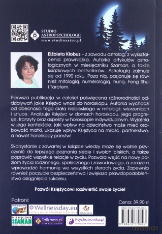 Księżyc. Znaczenie i interpretacja astrologiczne wsparcie w twoim życiu, rodzinie i relacjach - Elżbieta Kłobus [KSIĄŻKA]