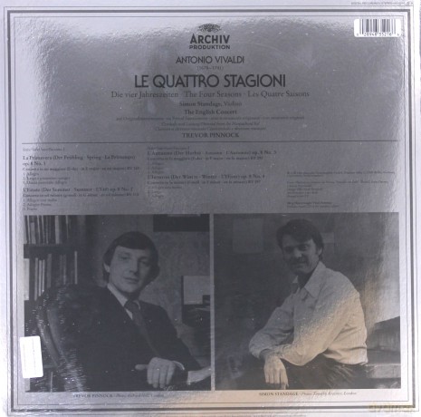 Trevor Pinnock: Vivaldi The Four Seasons [Winyl]