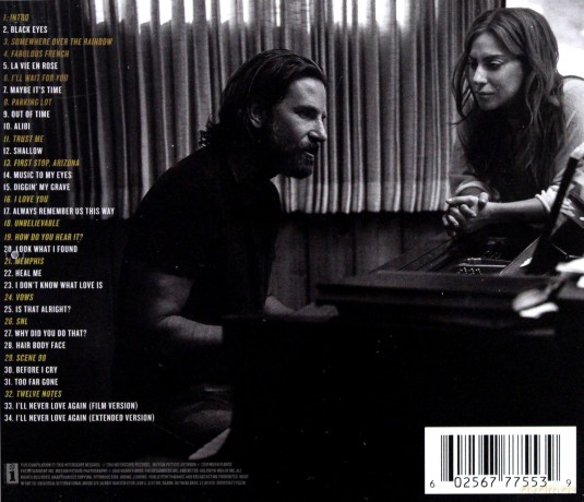 A Star Is Born soundtrack (Narodziny Gwiazdy) (Lady Gaga & Bradley Cooper) [CD]