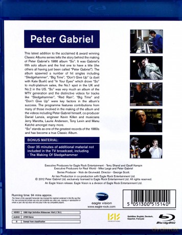 Peter Gabriel: So [Blu-Ray]
