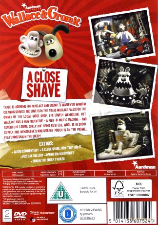 Wallace Gromit A Close Shave (Wallace i Gromit: Golenie owiec) [DVD]