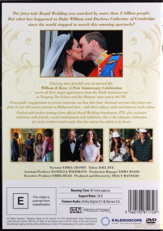 William Kate A First Anniversary Celebration [DVD]