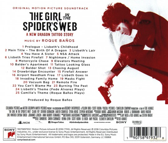 The Girl in the Spider's Web soundtrack (Dziewczyna w sieci pająka) (Roque Banos) [CD]