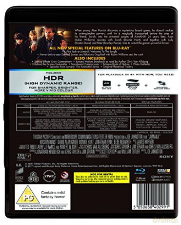 Jumanji 4K [Blu-Ray 4K]+[Blu-Ray]