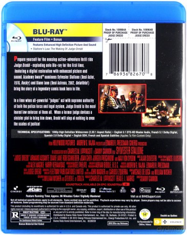 Judge Dredd [Blu-Ray]