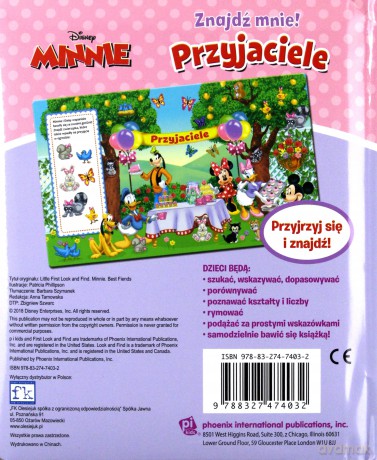 Disney Minnie. Przyjaciele. Znajdź mnie! [KSIĄŻKA]