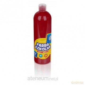 Farba szkolna ciemno czerwona 500 ml