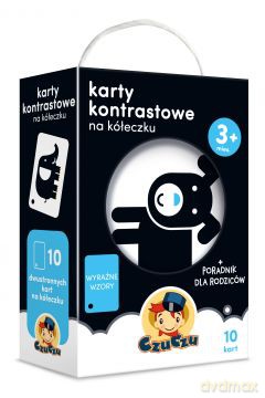 Karty kontrastowe na kółeczku+ poradnik [KSIĄŻKA]