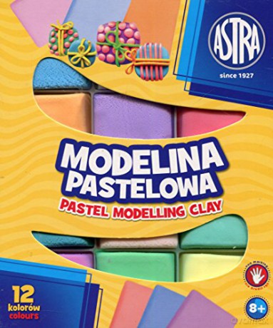 Modelina pastelowa 12 kolorów