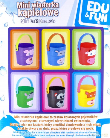 Piramidka- mini wiaderka kąpielowe