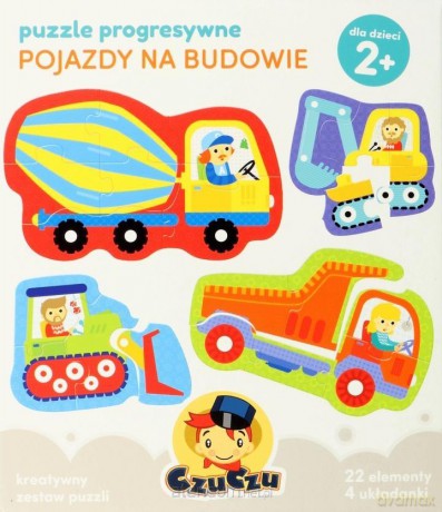 Puzzle progresywne Pojazdy na budowie [PUZZLE]
