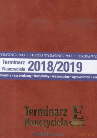 Terminarz Nauczyciela 2018/2019 EUROPA [KALENDARZ]
