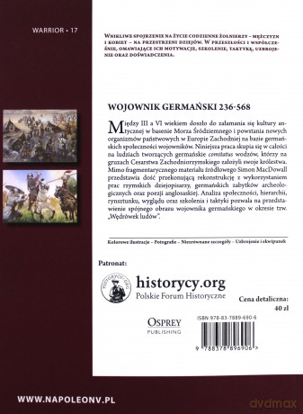 Wojownik germański 236-568 - Simon MacDowall [KSIĄŻKA]