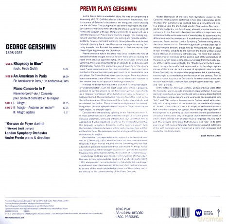 Andre Previn: Gershwin: Rhapsody In Blue, An American In Paris, Concerto [2xWinyl]