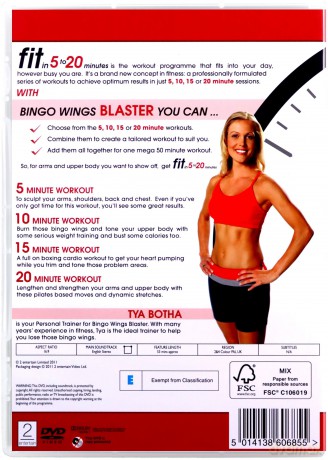 Fit In 5 To 20 Minutes Bingo Wings Blaster [DVD]
