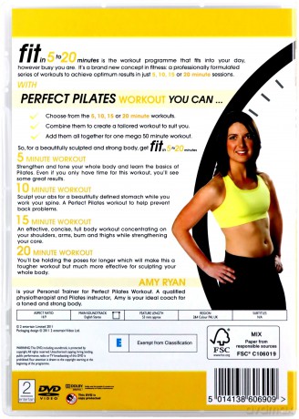 Fit In 5 To 20 Minutes Perfect Pilates Workout [DVD]