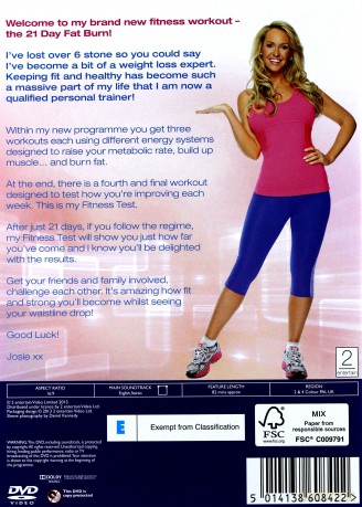 Josie Gibsons 21 Day Fat Burn [DVD]
