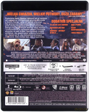 Rampage: Dzika furia [Blu-Ray 4K]+[Blu-Ray]