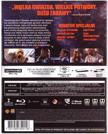 Rampage: Dzika furia [Blu-Ray 4K]+[Blu-Ray]