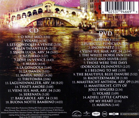 Andre Rieu: Love In Venice [CD]+[DVD]