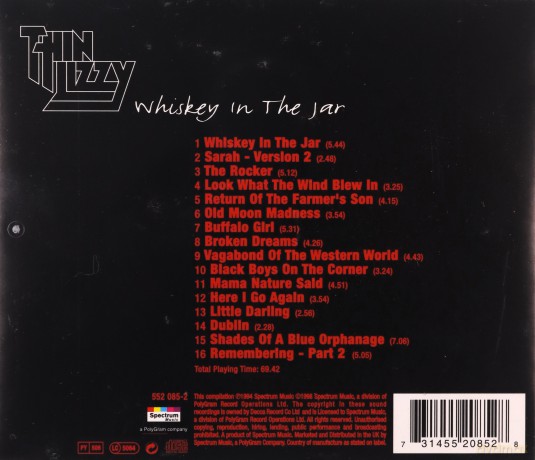 Thin Lizzy: Whisky In The Jar [CD]