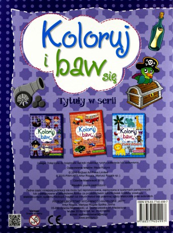 Koloruj i baw się z piratami - Maria Kozyra [KSIĄŻKA]