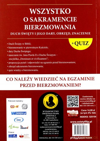 Wszystko o sakramencie bierzmowania - ks Jacek Molka [KSIĄŻKA]