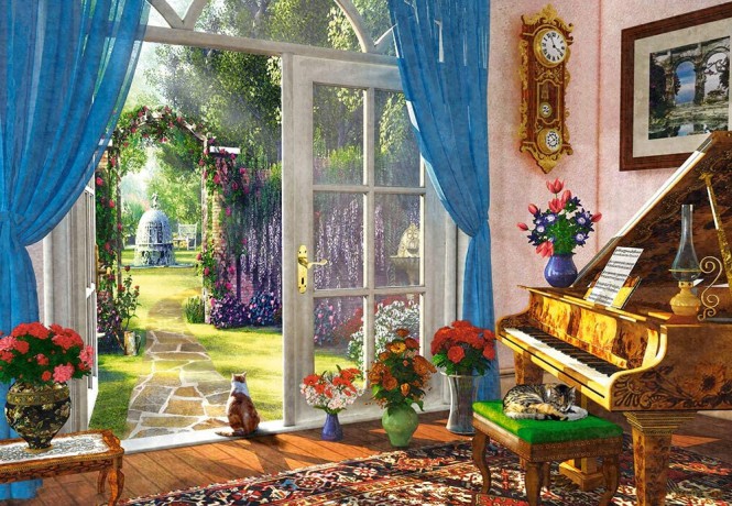 CASTORLAND 1000 el. Widok z pokoju [PUZZLE]