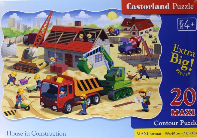 CASTORLAND 20 el. MAXI Dom w budowie [PUZZLE]