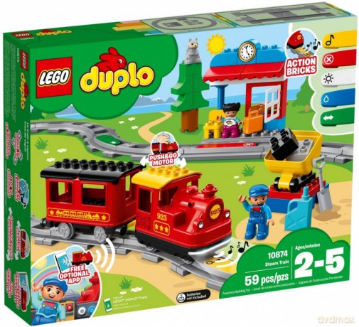 LEGO DUPLO Pociąg parowy (10874) [KLOCKI]