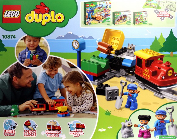 LEGO DUPLO Pociąg parowy (10874) [KLOCKI]