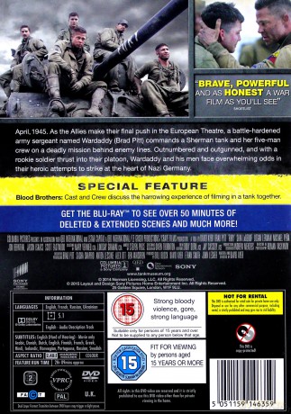 Fury [DVD]