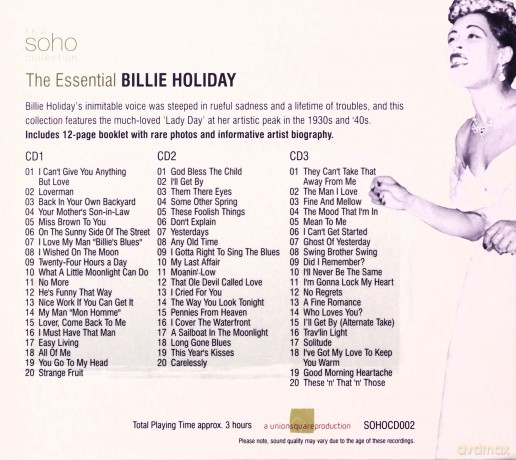 Billie Holiday: The Essential Billie Holiday [BOX] [3CD]