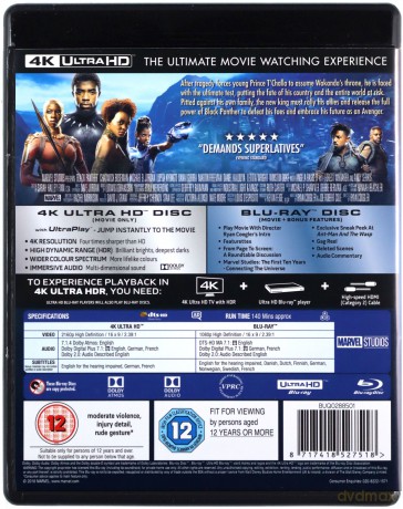Black Panther [Blu-Ray 4K]+[Blu-Ray]