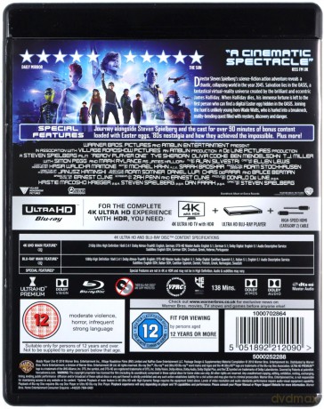 Ready Player One [Blu-Ray 4K]+[Blu-Ray]