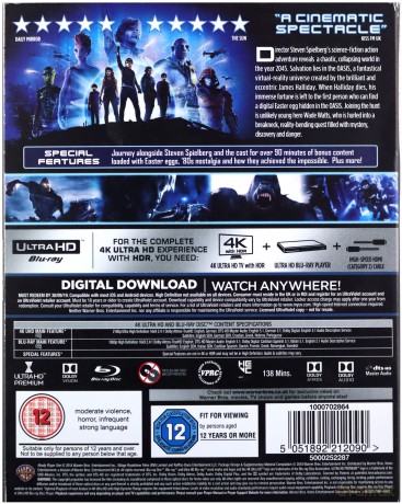 Ready Player One [Blu-Ray 4K]+[Blu-Ray]